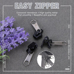 12PCS/Set Instant Zipper - HOW DO I BUY THIS Silver 12 PCS