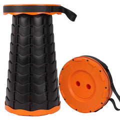 Telescopic Foldable Stools - HOW DO I BUY THIS orange-black