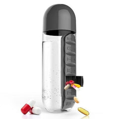 Vitamins Organizer Water Bottle - HOW DO I BUY THIS Black